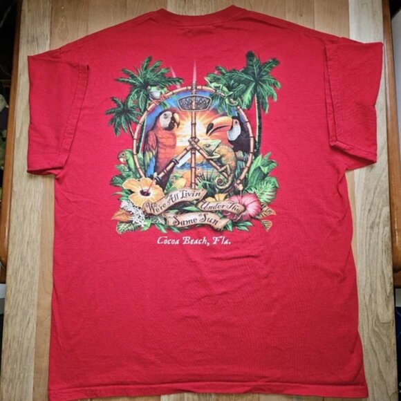 RON JON Surf Shop Cocoa Beach FL Men's XL Red T-shirt - Picture 3 of 6